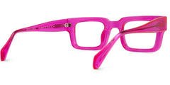 Glaucia Square Eyeglasses with Bright-Pink Frame