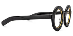Calhoun Round Black Frame Glasses for Women and Men