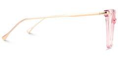 Hilary Butterfly Light Pink Transparent Eyeglasses
