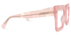 Brandon Square Pink Wide Frame Glasses | Zeelool Optical