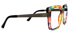 Yaida Square Multicolor Frame Glasses | Zeelool