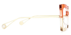 Qatar Square Orange Frame Glasses and Two-Tone Frames