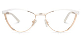Sydney Cat Eye Gold Eyeglasses and Metal Frames
