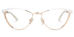 Sydney Cat Eye Gold Eyeglasses and Metal Frames