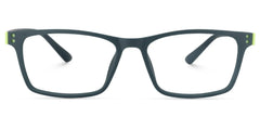 Cheche Rectangle Eyeglasses with Dark Green Frames