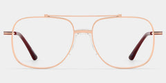 Poppy Gold Aviator Frame Glasses | Retro Athleisure