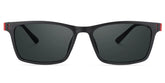 Cheche Rectangle Black Sunglasses for Women and Men