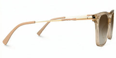 Jacqui Square Beige Eyeglasses and Clear Frame