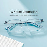 Archer Men Grey Glasses in Rectangle Frames | ZEELOOL