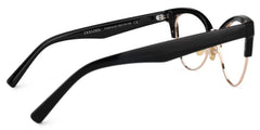 Charlene Browline Cateye Black EyeGlasses | Zeelool