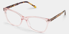 Marigold pink and tortoise shell glasses Rectangle Frame Online | ZEELOOL