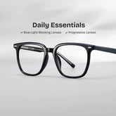 Square Black Eyeglasses Eliza TR-90 Frame Glasses