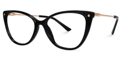 Cateye Brandi Black Glasses deals -Zeelool Glasses