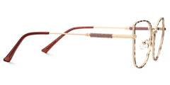 Seisay Eyeglasses in Black-Gold Cateye Design | Zeelool