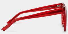 Yaser Cat-eye Red Eyeglasses and Acetate Frames