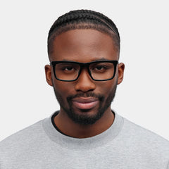 Ease Black Frame Glasses with Rectangle Frame Online | ZEELOOL