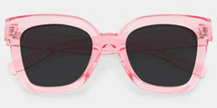 Malcolm Pink Translucent Glasses with Square Frames