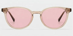 Allison Round Transparent Brown Glasses for the Female | ZEELOOL