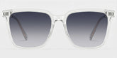 Thin Clear Frame Glasses With Square Shape