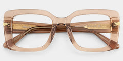 Neon Beige Frame Prescription Glasses with Square Shape | ZEELOOL