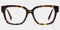 Blake Tortoise Square Glasses | Retro Campus Athleisure