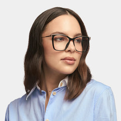 Krystle Square Black Eyeglasses and Glasses Frames