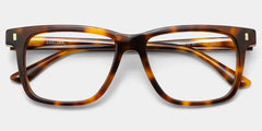 Rectangle Tortoise Eyeglasses- Travis Acetate Frame Glasses
