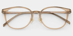 Amanda Ultra Lightweight Eyeglasses in Beige Frames | ZEELOOL