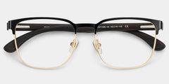 Luke black and gold browline glasses Online | ZEELOOL
