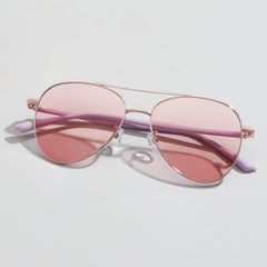Paige Aviator Rose-Gold Glasses | Zeelool Glasses