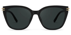 Catalina Black Square Polarized Sunglasses Online | Zeelool