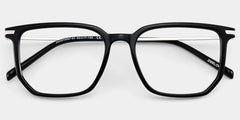 Michelle Black Rectangular Glasses for Men and Guys | ZEELOOL