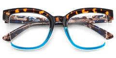 Cadogan Blue-tortoise Square Prescription Glasses | Zeelool