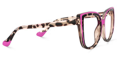 Large Cat Eye Glasses with Pink and Tortoise Frame