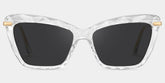Juliet Cateye Clear Sunglasses with Translucent Frames