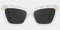 Juliet Cateye Clear Sunglasses with Translucent Frames
