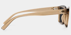 Grover Rectangle Sunglasses and Beige Color Frames