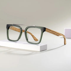 Men's Aviator Eyeglasses Frames With Green Color