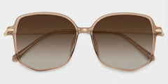 Payton Geometric Beige Frame Glasses | Zeelool Optical