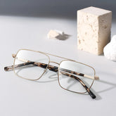 Iris Light Gold Frame Glasses with Aviator Frame Online | ZEELOOL