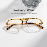 Aviator Kilworth Tortoise clear Glasses deals -Zeelool Glasses