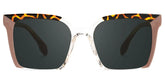 Misty Square Brown Sunglasses | Zeelool Glasses