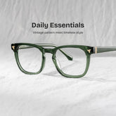 Heather Green Frame Glasses with Square Frame Online | ZEELOOL