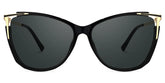Yomary Black Cateye Frame Sunglasses | Zeelool Optical
