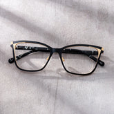 Elise Black Frame Glasses with Rectangle Frame Online | ZEELOOL