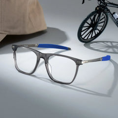 Stable Gray Frame Glasses with Rectangle Frame Online | ZEELOOL