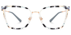 Martins TR90 Rectangle Blue Frame Glasses | Zeelool