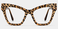 Designer Ansyah Cat Eye Leopard Print Frame Glasses