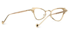 Marimar Geometric Gold Eyeglasses and Metal Frames