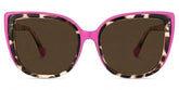 Large Cat Eye Glasses with Pink and Tortoise Frame